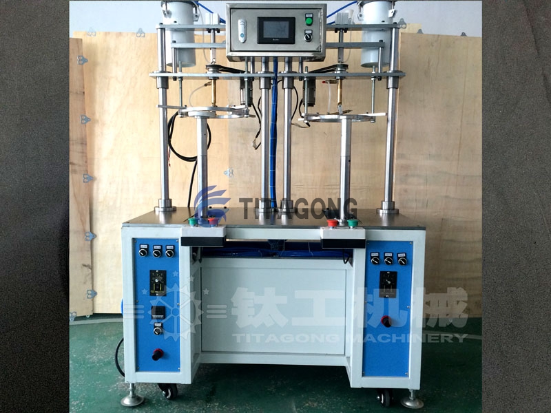 圆筒底片封底机|圆筒卷边粘圆片