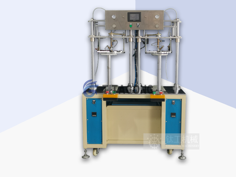 圆筒底片封底机|圆筒卷边粘圆片