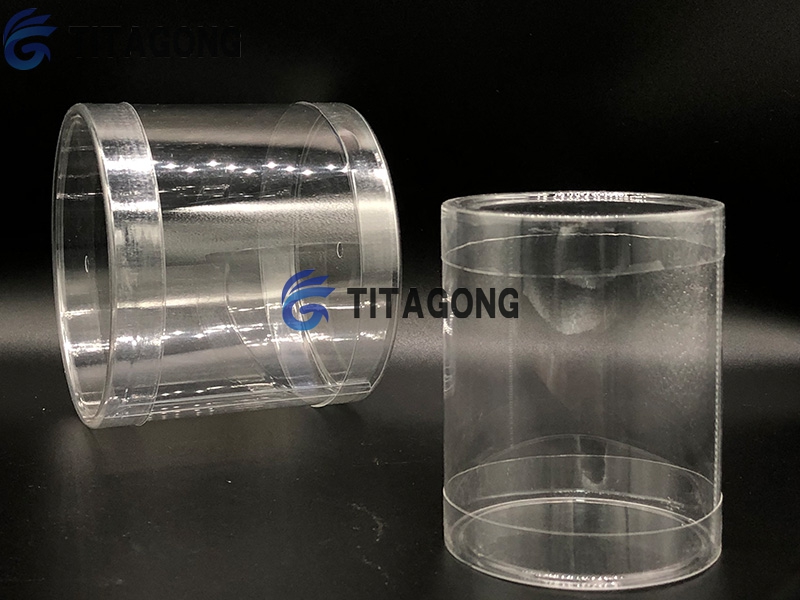 PVC|PET透明塑料圆筒包装 多种尺寸吸塑盖圆桶